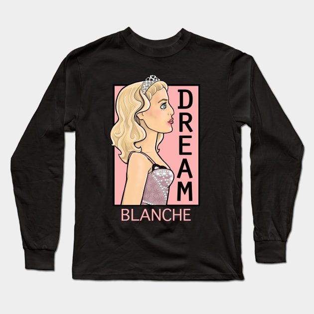 Gillian Anderson Blanche Long Sleeve T-Shirt by Sitily